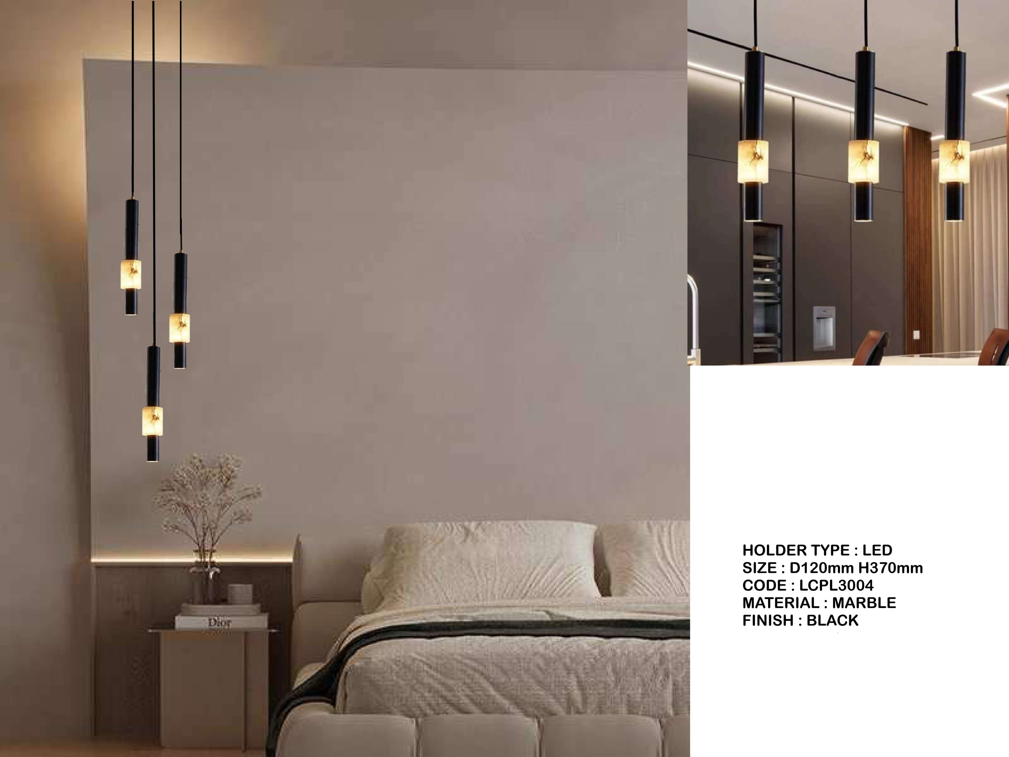 Beyond Lights - Marble Pendant Light- LCHL